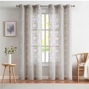 Dainty Home Inc Sophia Sheer Curtains (2)